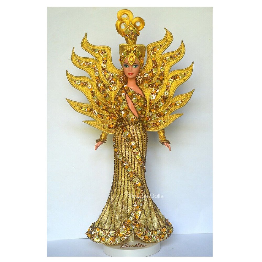 new Mattel Barbie Goddess of the Sun Doll by Designer Bob Mackie ... circa 1996 - Picture 4 of 10